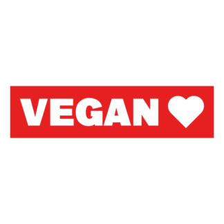 Vegan Decal (Red)